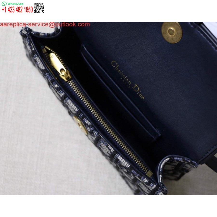 Replica Dior Satulavyölaukku S5619 Sininen Dior Vino Jacquard
