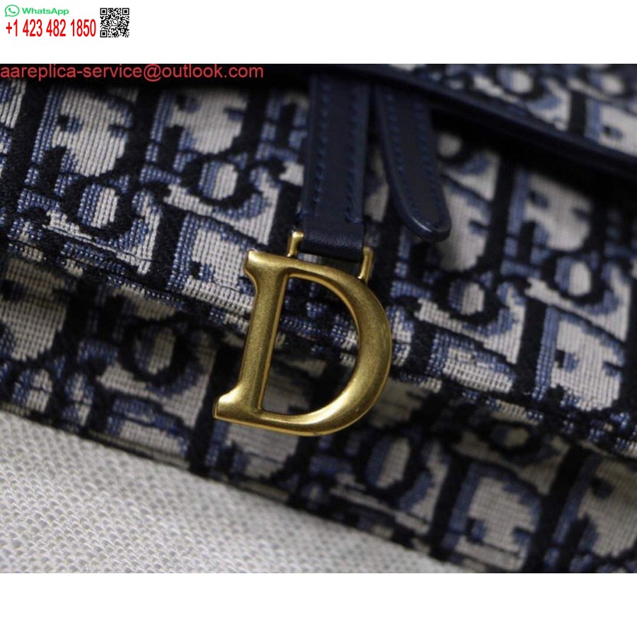Replica Dior Satulavyölaukku S5619 Sininen Dior Vino Jacquard