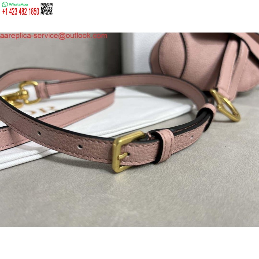 Replica Dior S5685 Mikrosatulalaukku, Jossa Hihna Tulipunainen Vaaleanpunainen Vuohennahka