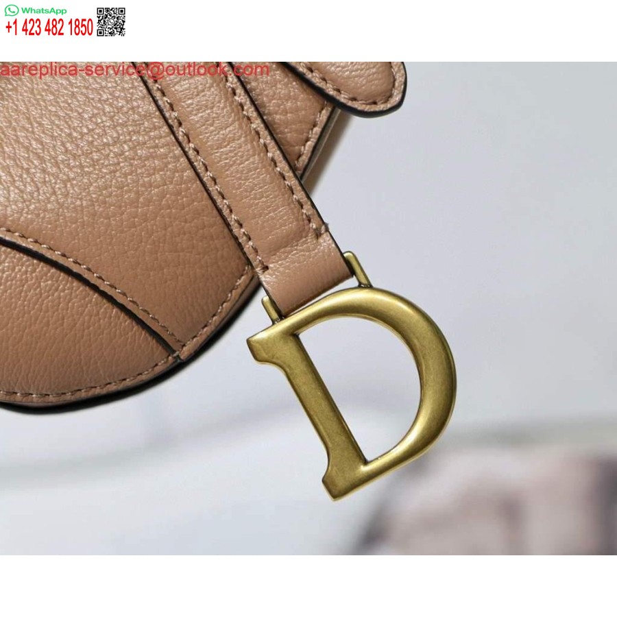 Replica Dior M6008 Laukku Satula Super Mini Laukku Lehmännahkainen Nahka Vaaleanpunainen