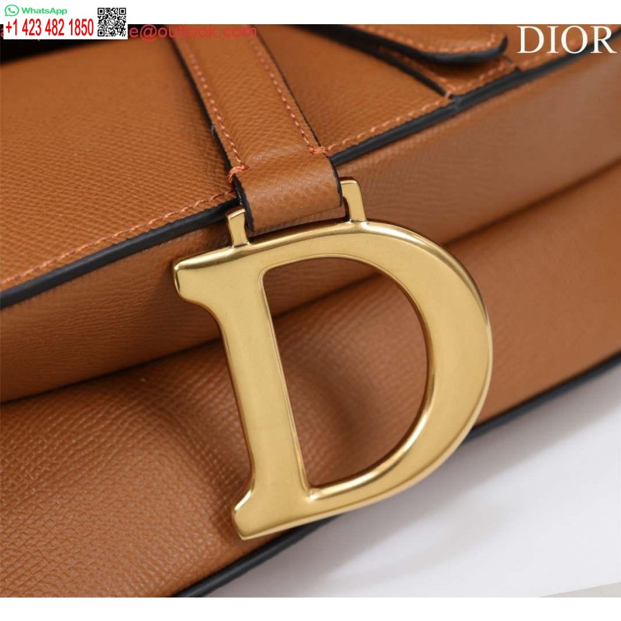 Geantă Replica Dior M0455 Cu Curea Din Piele De Vițel Granulată Maro