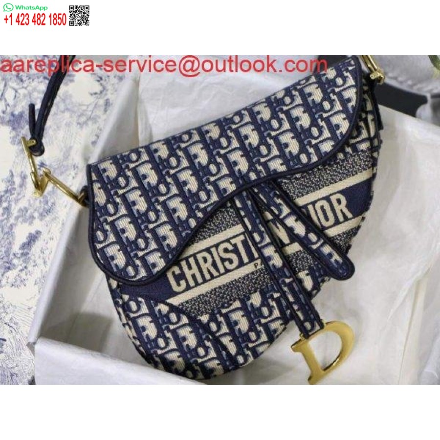 Replica Dior M0446 Zadel Dior Schuine Buidelriem M928 Marineblauw