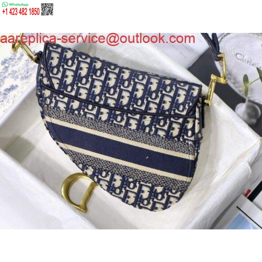 Replica Dior M0446 Zadel Dior Schuine Buidelriem M928 Marineblauw