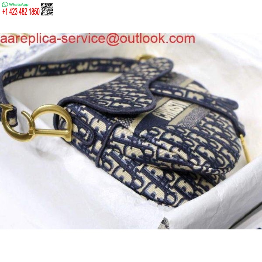 Replica Dior M0446 Zadel Dior Schuine Buidelriem M928 Marineblauw