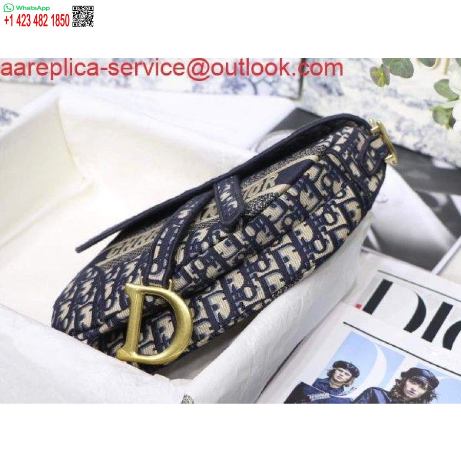 Replica Dior M0446 Zadel Dior Schuine Buidelriem M928 Marineblauw