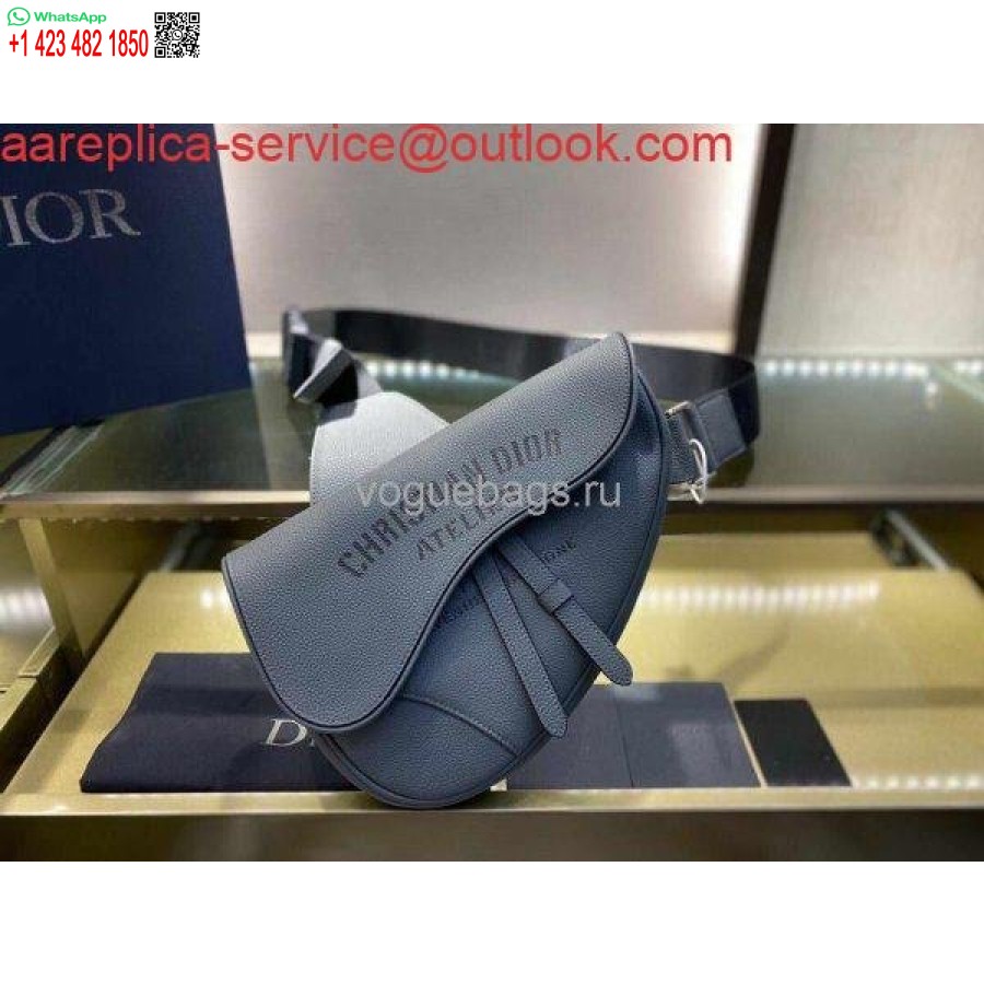 Replika Dior M0446 Sadeltaske Dior Kalveskindstaske Grå