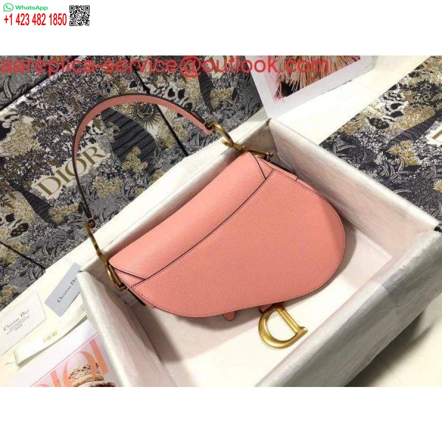 Replica Dior M0446 Dior Zadeltas M0447 Roze Geitenleer