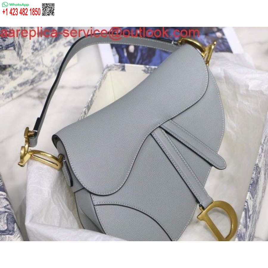 Replica Dior M0446 Dior Zadeltas M0447 Grijs Generfd Kalfsleer