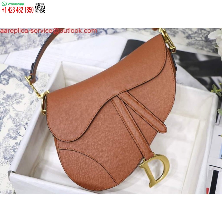 Replica Dior M0446 Dior Zadeltas M0447 Bruin Generfd Kalfsleer