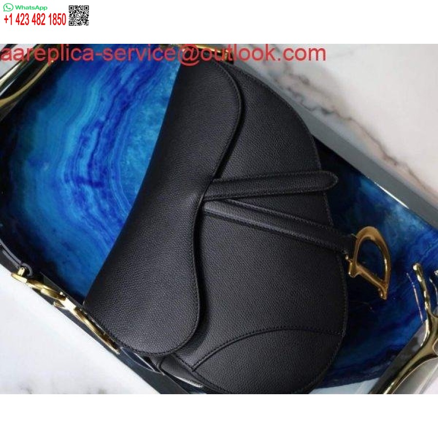 Replica Dior M0446 Dior Zadeltas M0447 Zwart Generfd Kalfsleer