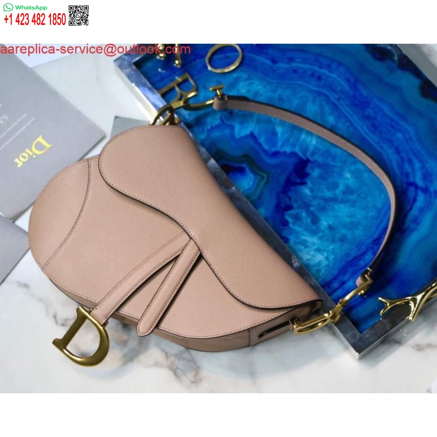 Replica Dior M0446 Dior Zadeltas Lichtroze Generfd Kalfsleer