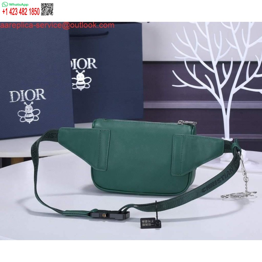 Réplica Dior 1adpo223 Riñonera Cuero Verde