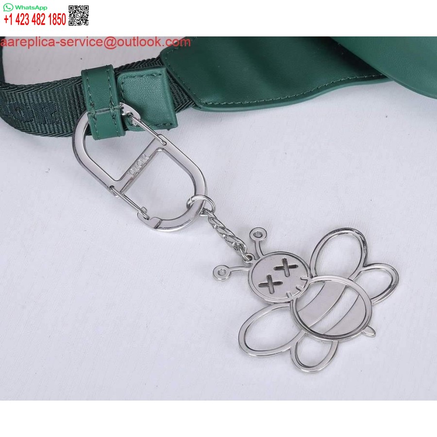 Réplica Dior 1adpo223 Riñonera Cuero Verde