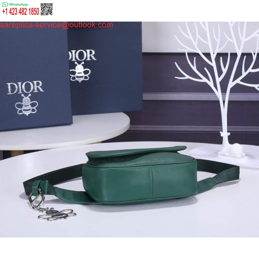 Réplica Dior 1adpo223 Riñonera Cuero Verde