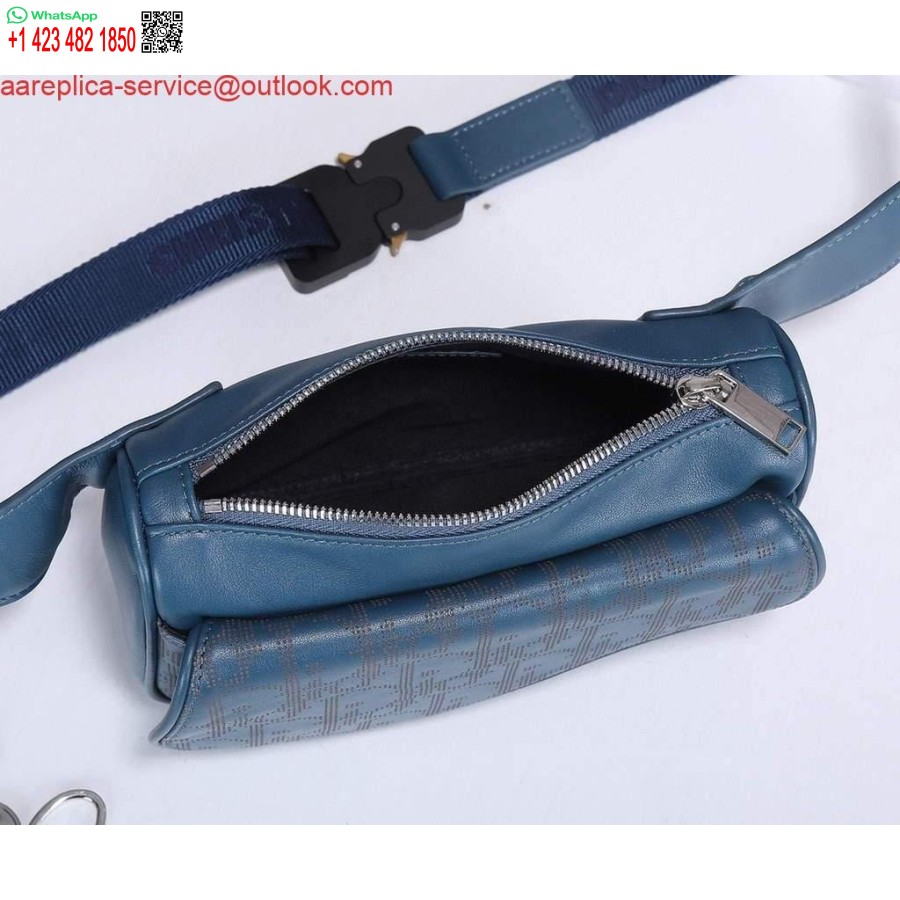 Réplica Dior 1adpo223 Riñonera Cuero Azul