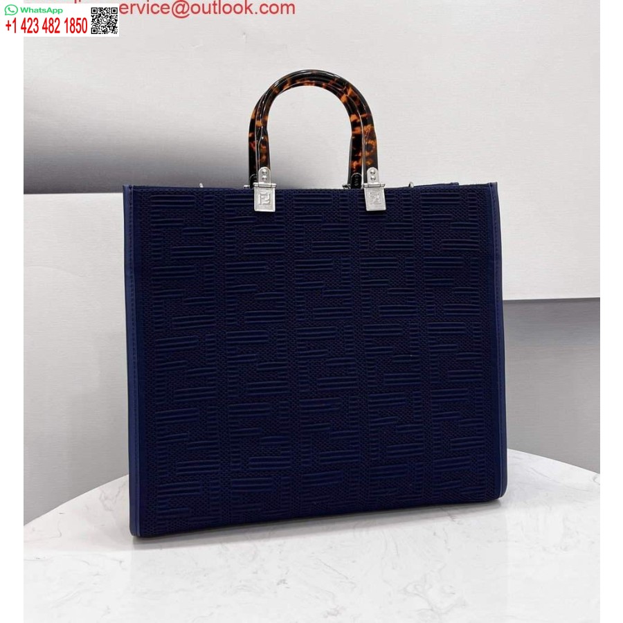 Réplica Fendi 8bh386 Sunshine Médio Sacola Fendi 8258 Azul Marinho