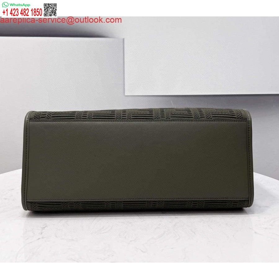 Réplica Fendi 8bh386 Bolso De Mano Fendi Mediano Sunshine 8258 Verde