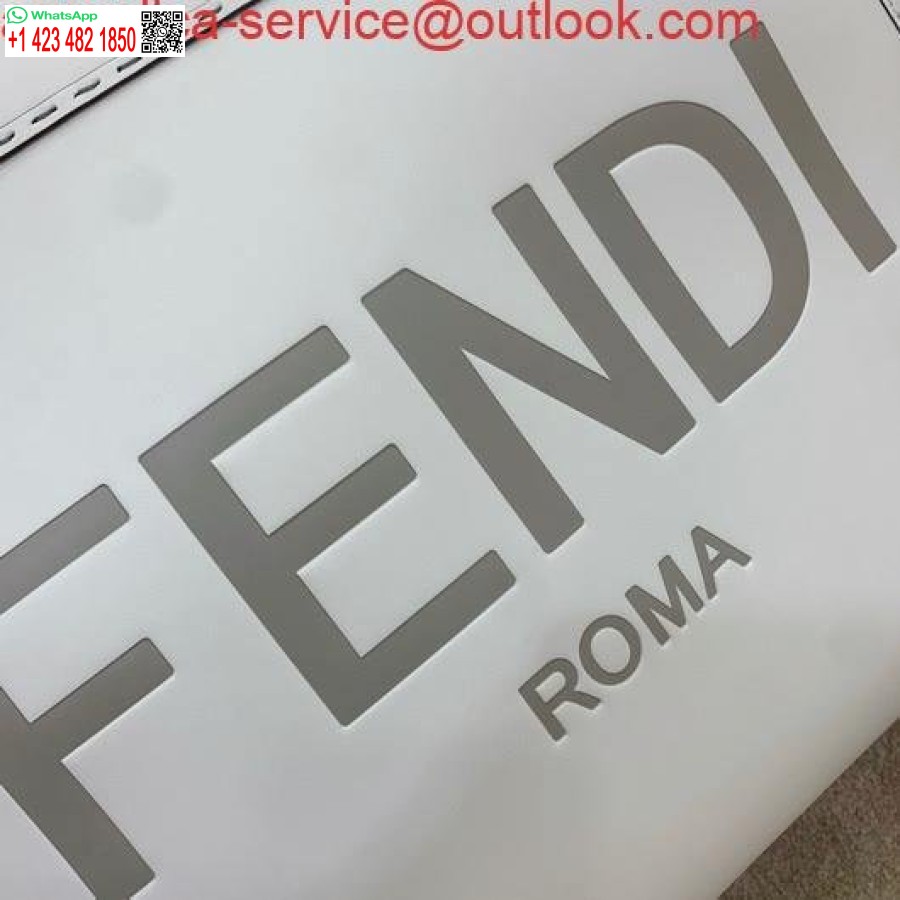 Réplica Fendi 8bh372 Fendi Grande Sunshine Shopper Bag Couro Branco