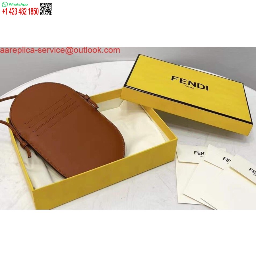 Replika Fendi 8526 Torba Za Telefon Preko Ramena Smeđa