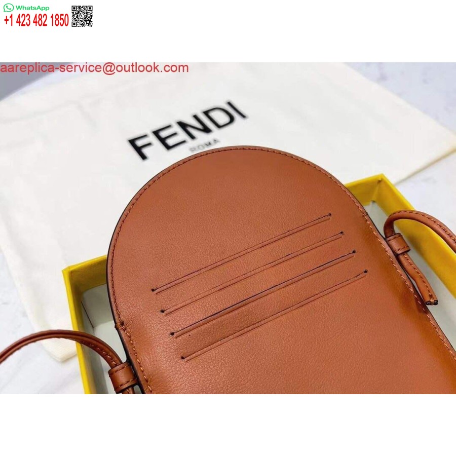 Replika Fendi 8526 Torba Za Telefon Preko Ramena Smeđa