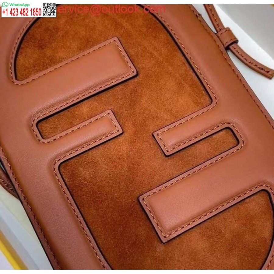 Replika Fendi 8526 Torba Za Telefon Preko Ramena Smeđa