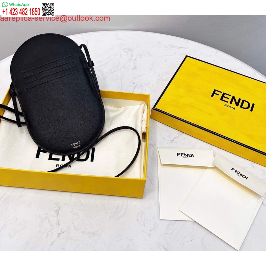 Replika Taška Cez Plece Na Telefón Fendi 8526 čierna