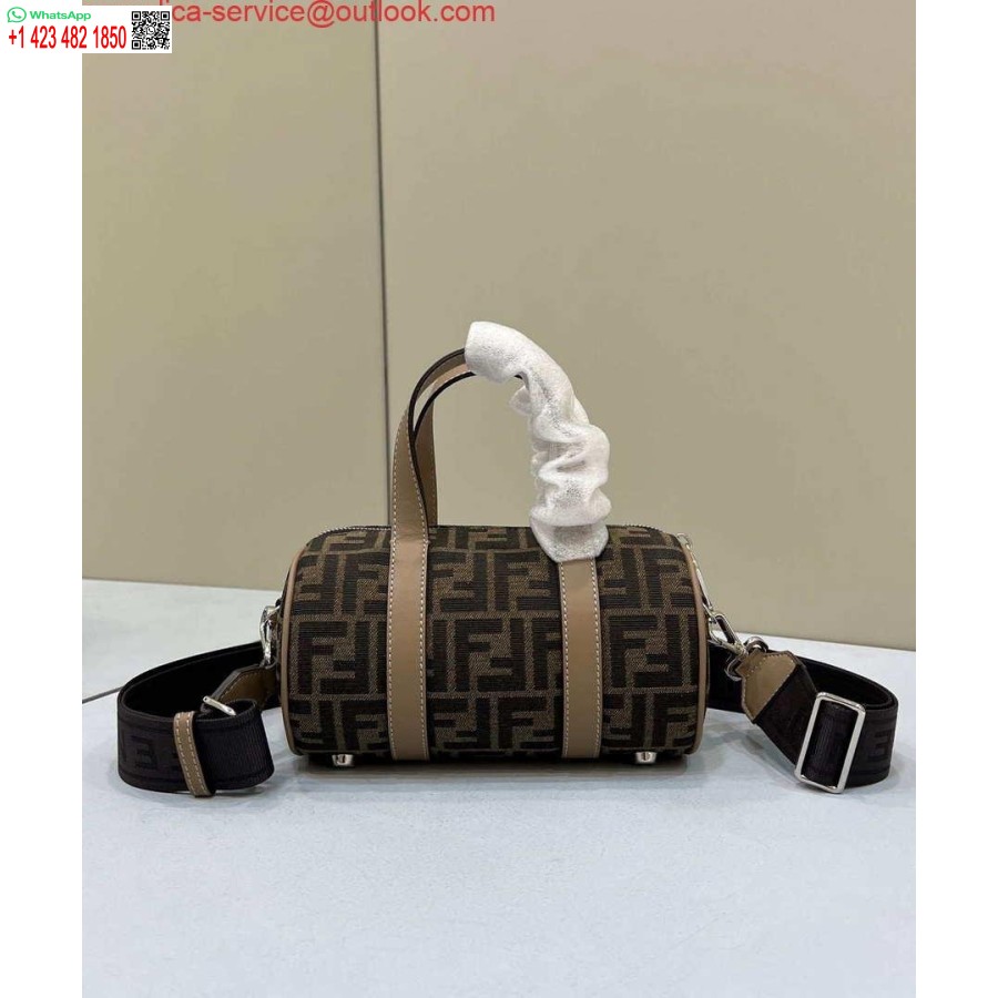 Replica Fendi 7VA570 Mini bag Brown FF fabric bag