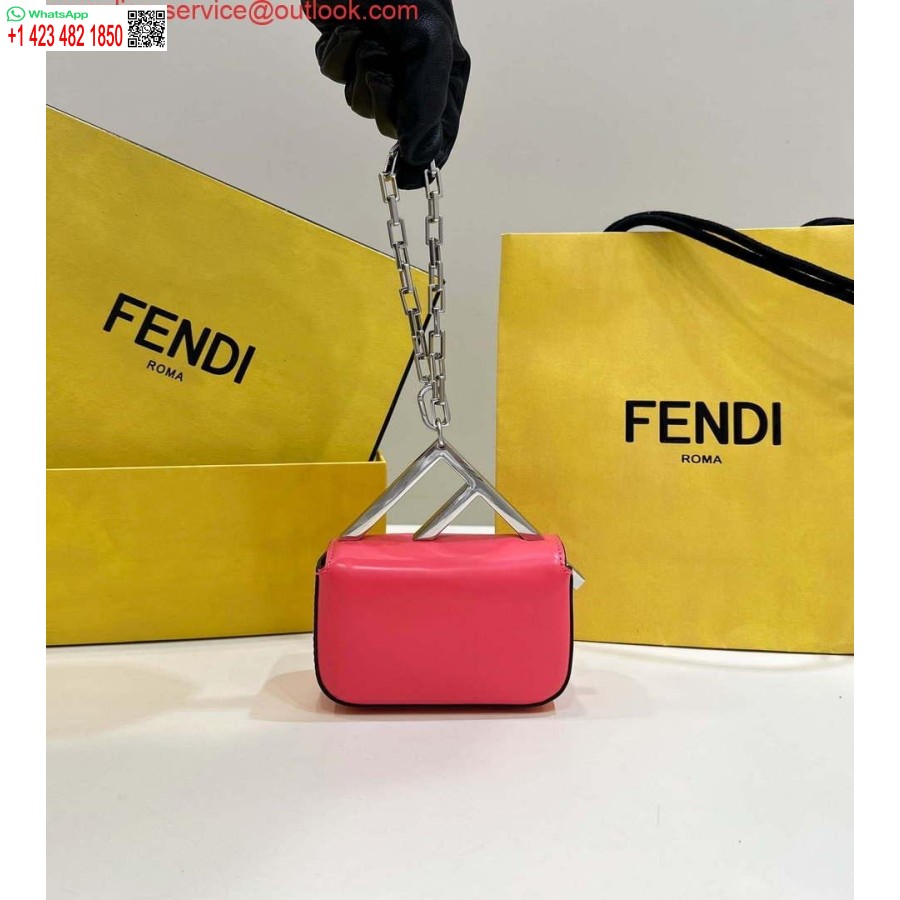 העתק Fendi 7as173 Fendi מראה ראשון תיק ננו עור אדום