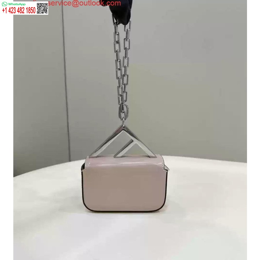 Replica Fendi 7AS173 Fendi First Sight Light Pink leather Nano bag