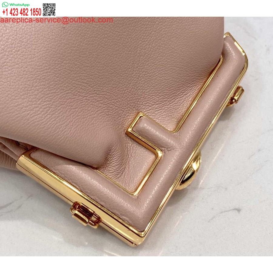 Replica Fendi 7AS051 Nano Fendi First Charm Charm in pink nappa leather