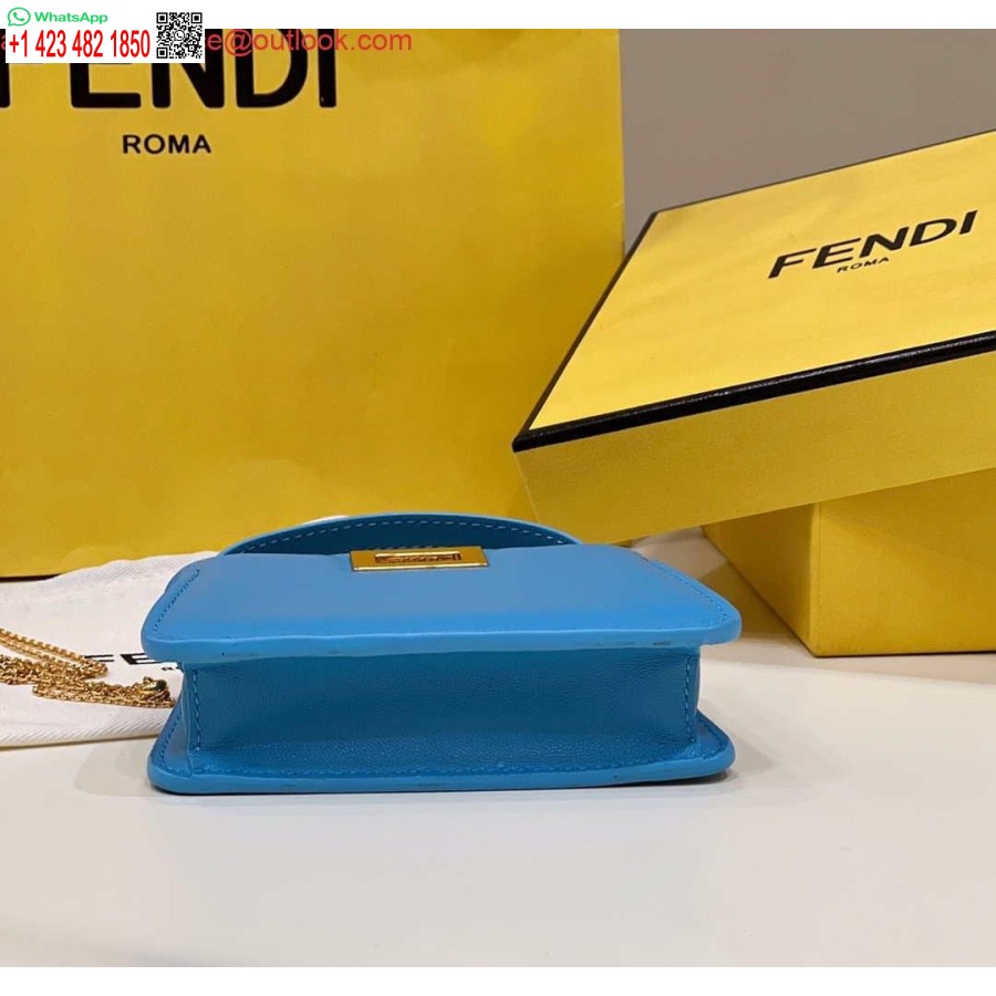 Replika Fendi 7ar993 Fendi Pico Peekaboo Kouzlo Modrá 8385