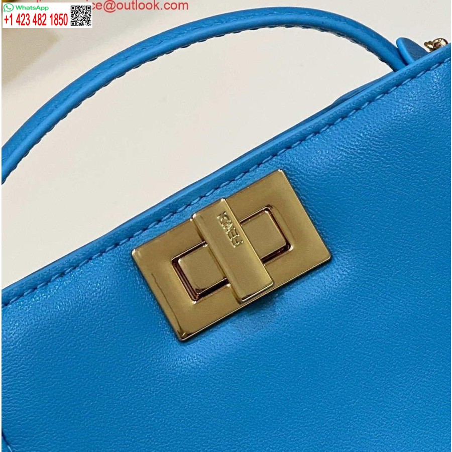 Replika Fendi 7ar993 Fendi Pico Peekaboo Kouzlo Modrá 8385