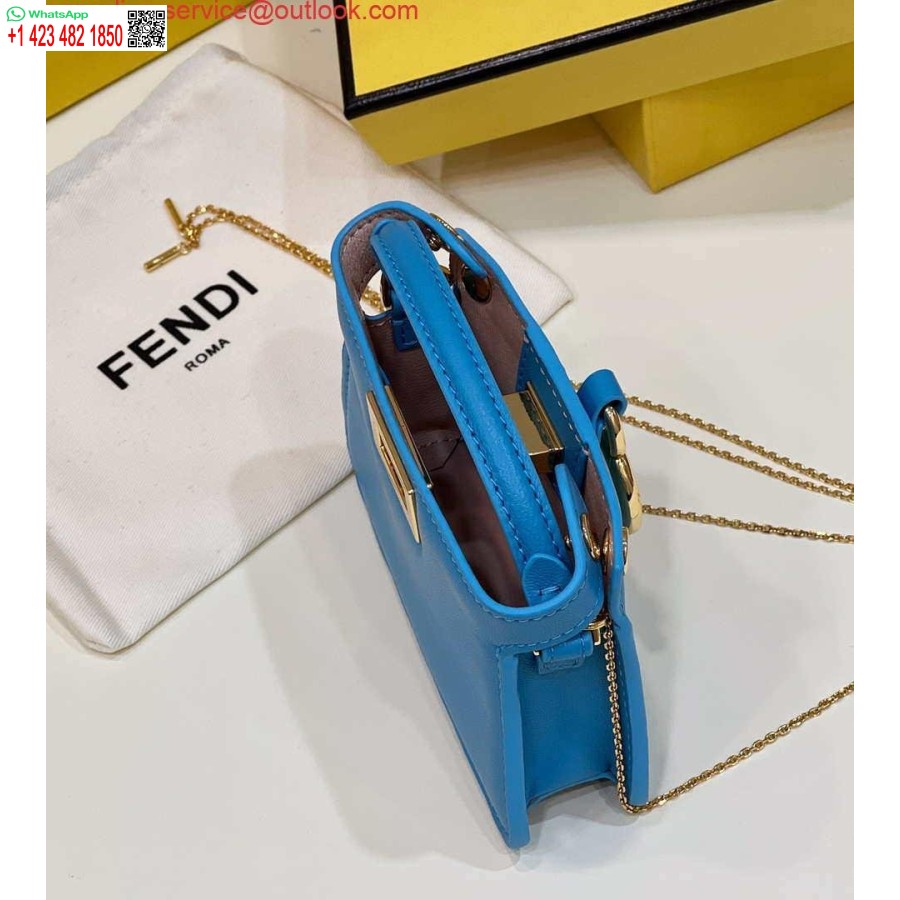 Replika Fendi 7ar993 Fendi Pico Peekaboo Kouzlo Modrá 8385