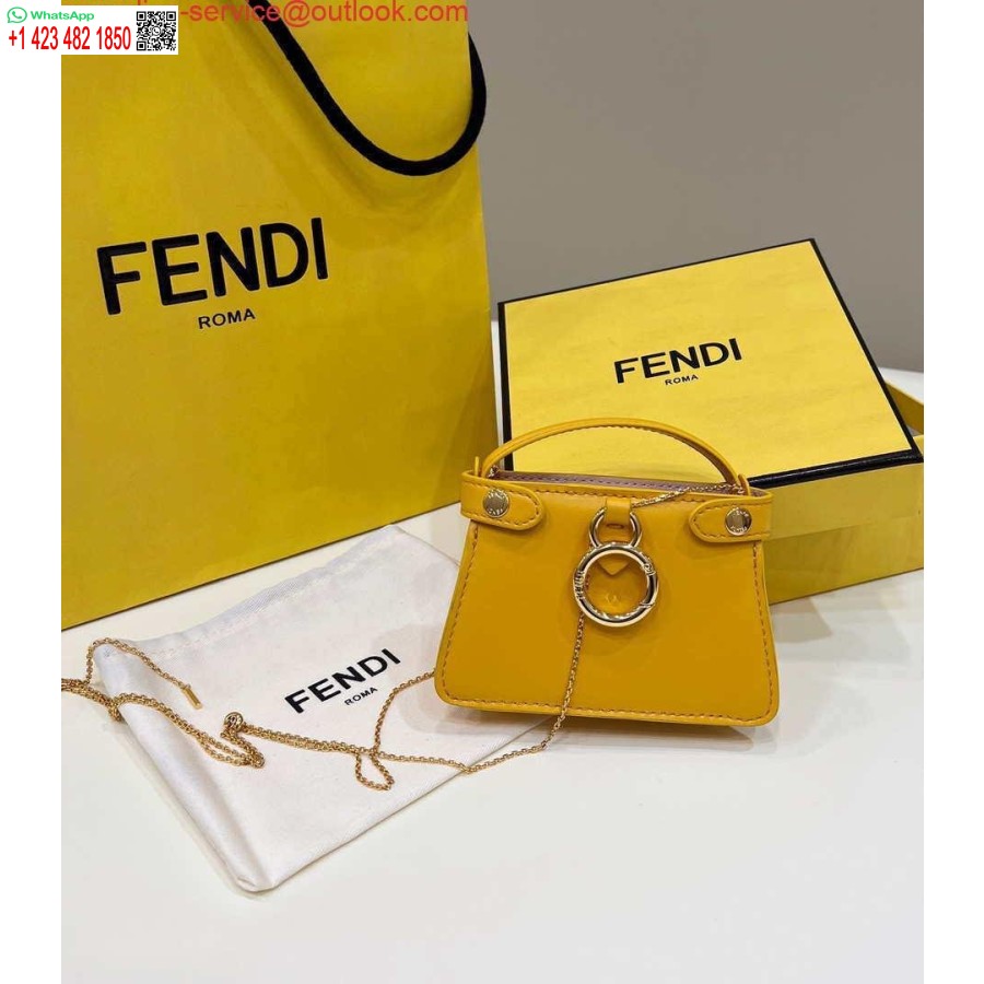 Replica Fendi 7ar993 Fendi Pico Peekaboo Berlock 8385 Gul