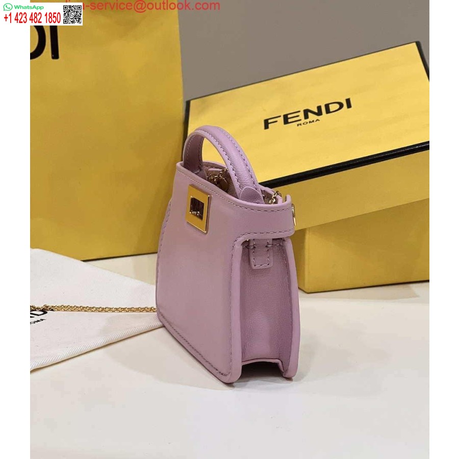 Replica Fendi 7ar993 Fendi Pico Peekaboo Charm 8385 Violet
