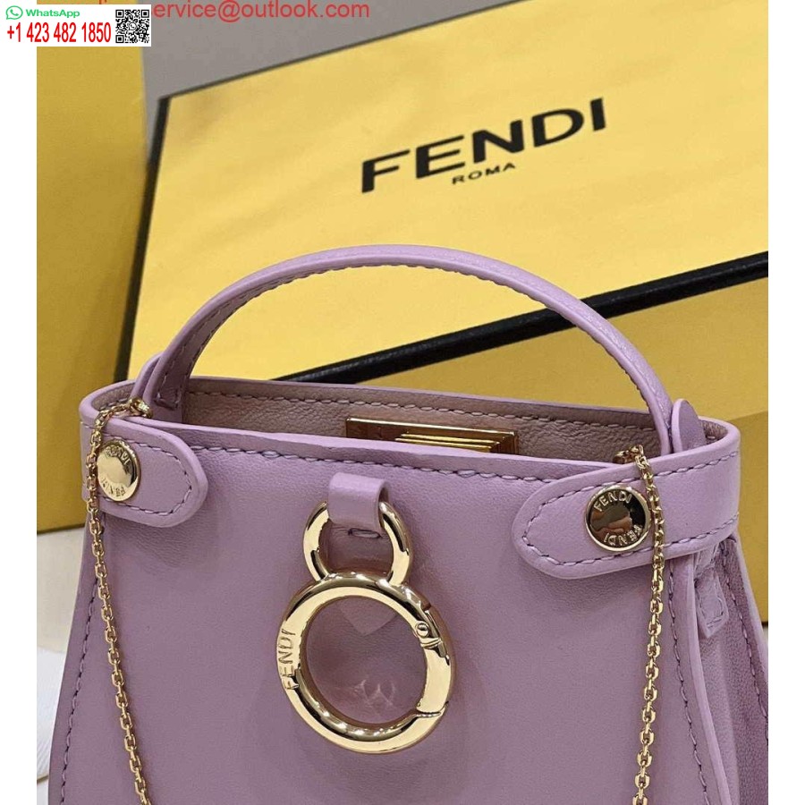 Replica Fendi 7ar993 Fendi Pico Peekaboo Charm 8385 Violet