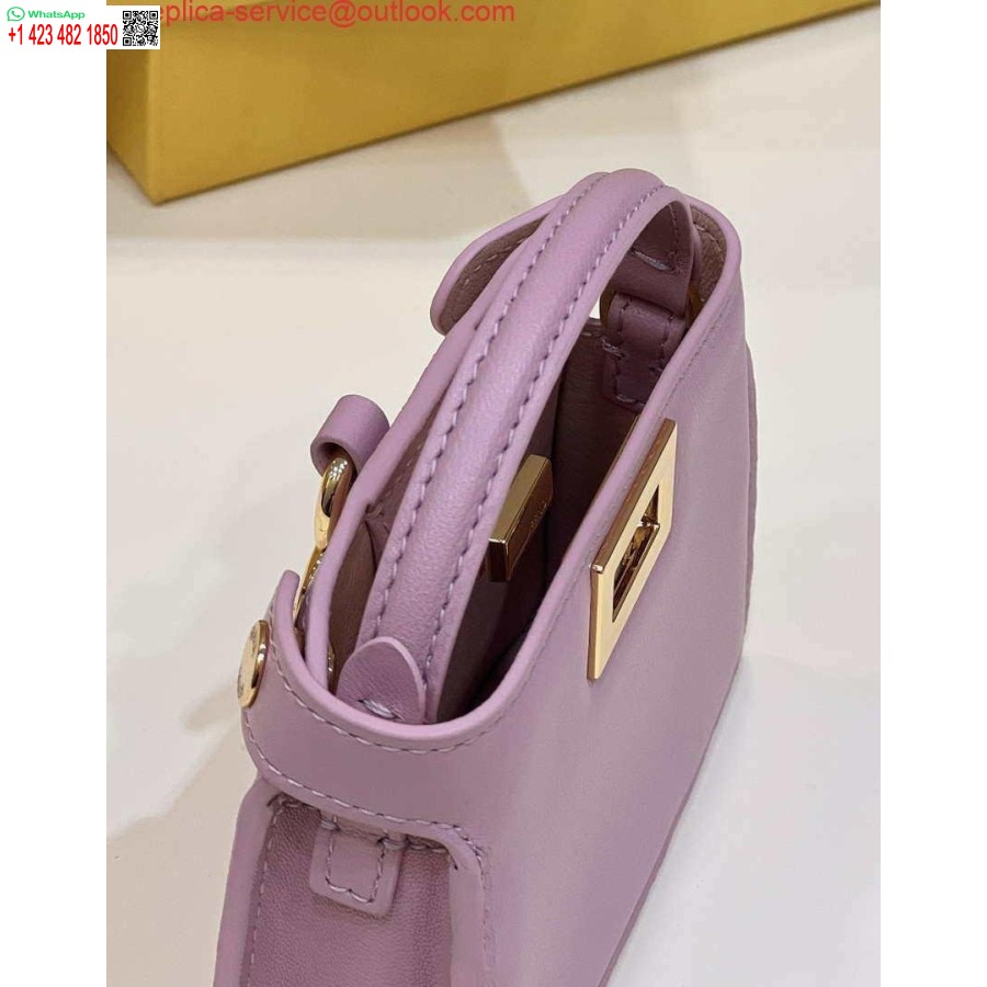 Replica Fendi 7ar993 Fendi Pico Peekaboo Charm 8385 Violet