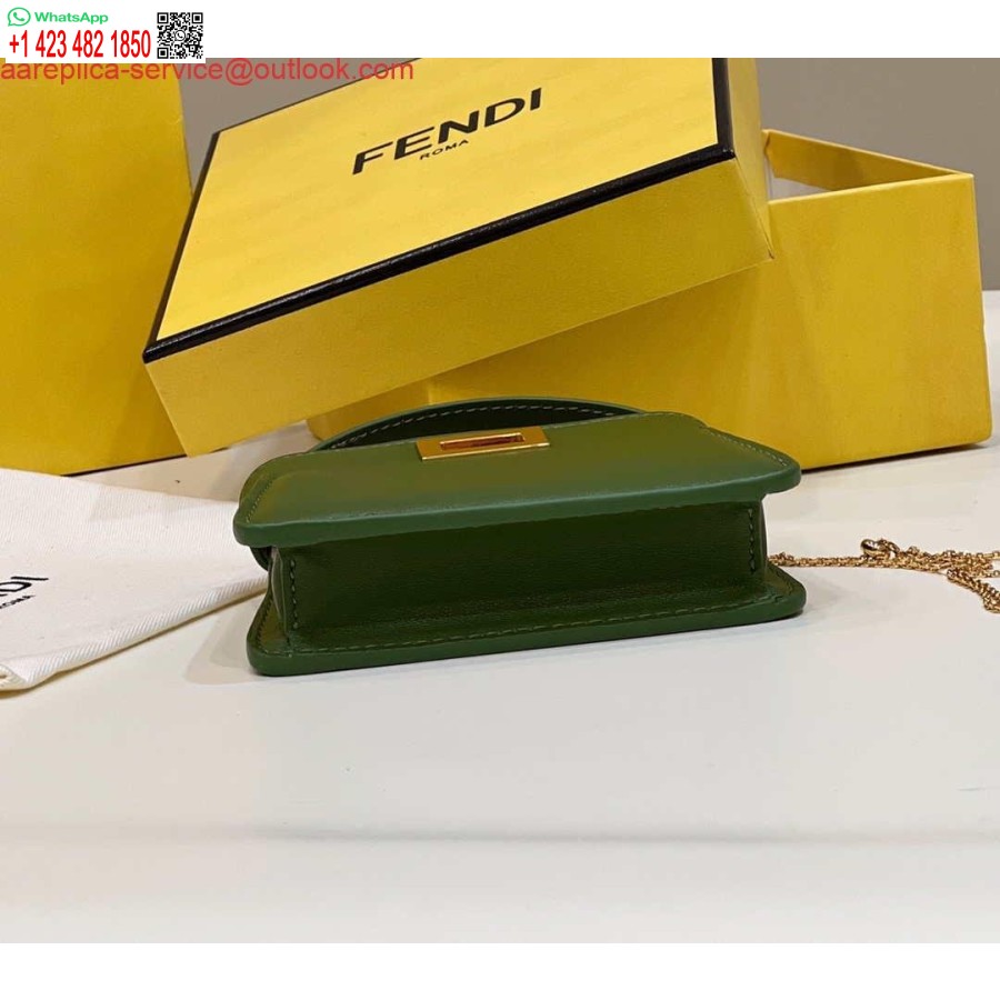 Replica Fendi 7ar993 Fendi Pico Peekaboo Berlock 8385 Grön
