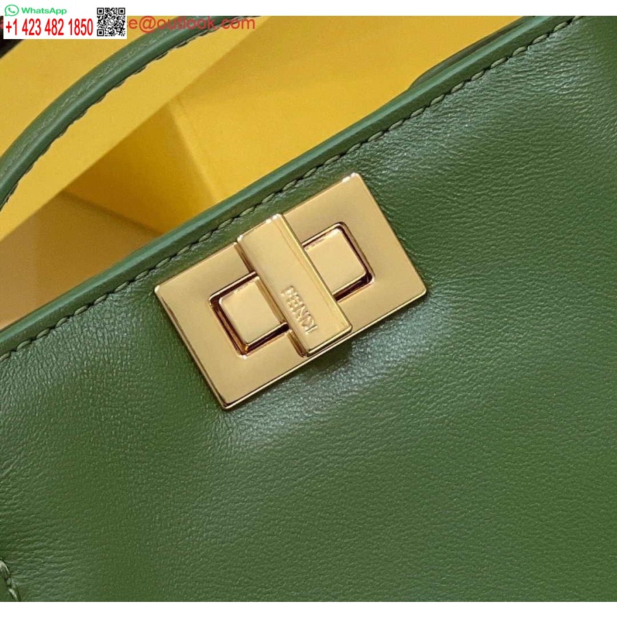 Replica Fendi 7ar993 Fendi Pico Peekaboo Berlock 8385 Grön