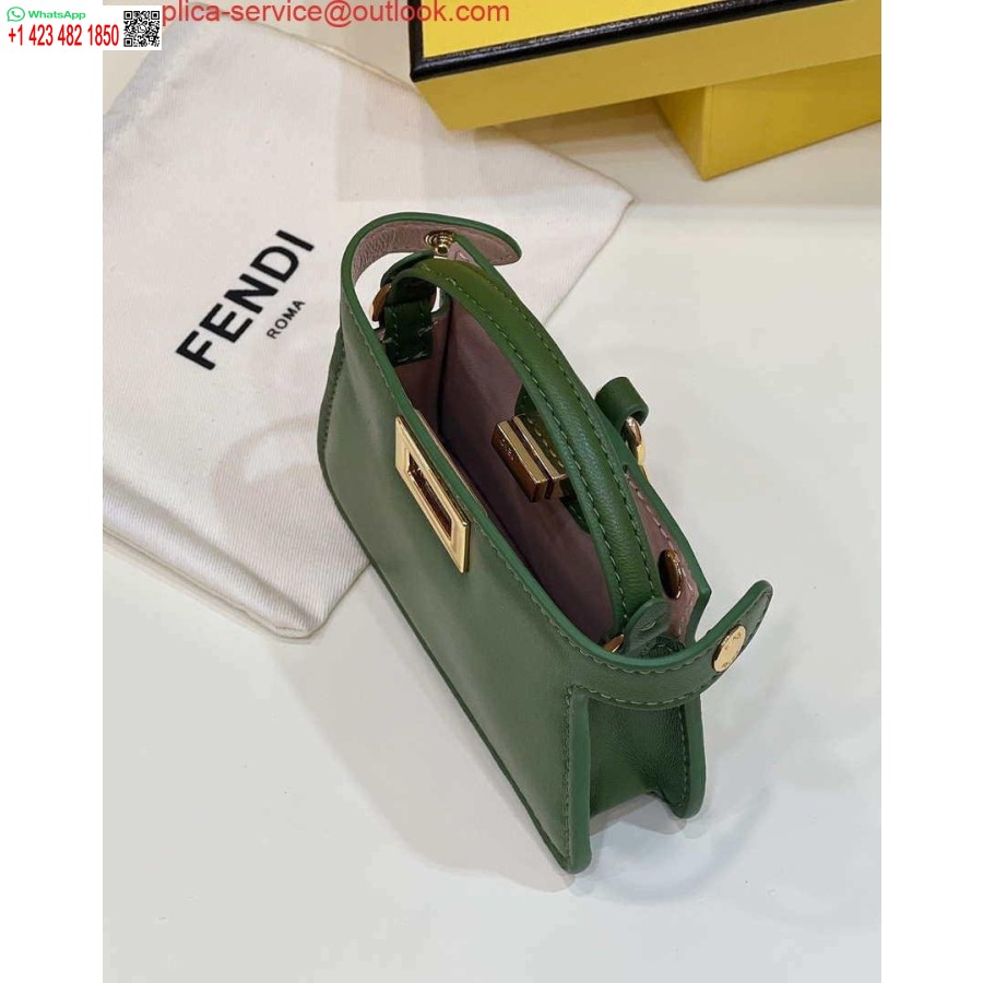 Replica Fendi 7ar993 Fendi Pico Peekaboo Berlock 8385 Grön