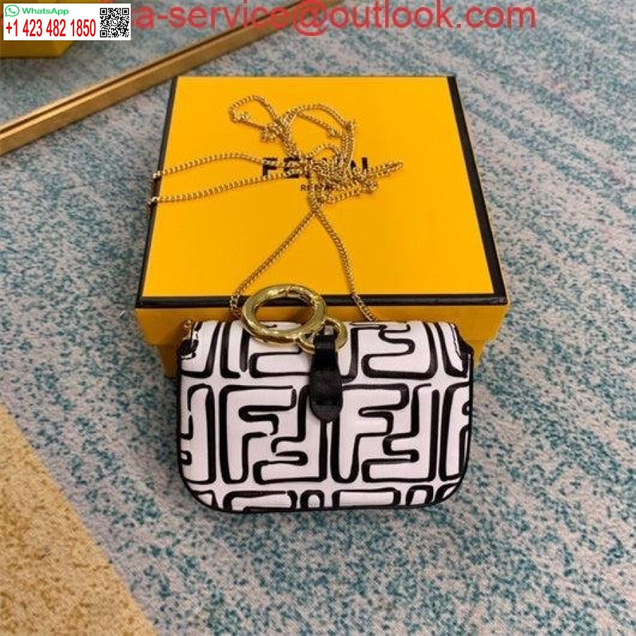 Replika Fendi 6801 Monogram Avslappnad Stil Street Style Samarbete 2-vägs Kedjeväska