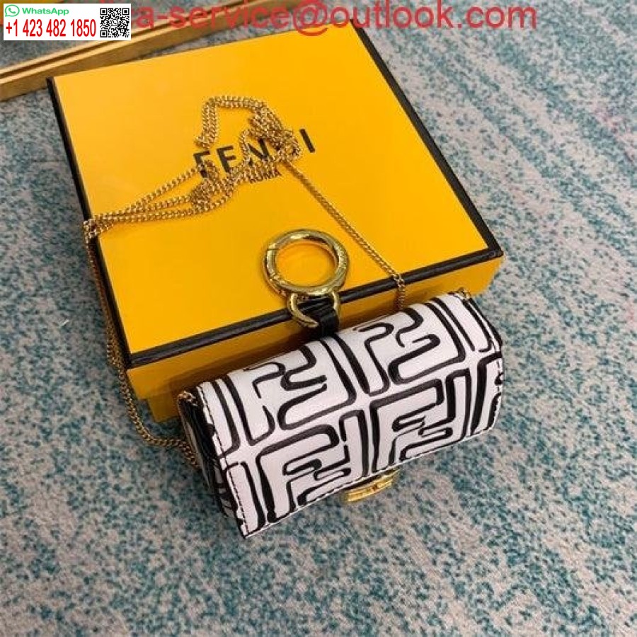 Replika Fendi 6801 Monogram Avslappnad Stil Street Style Samarbete 2-vägs Kedjeväska