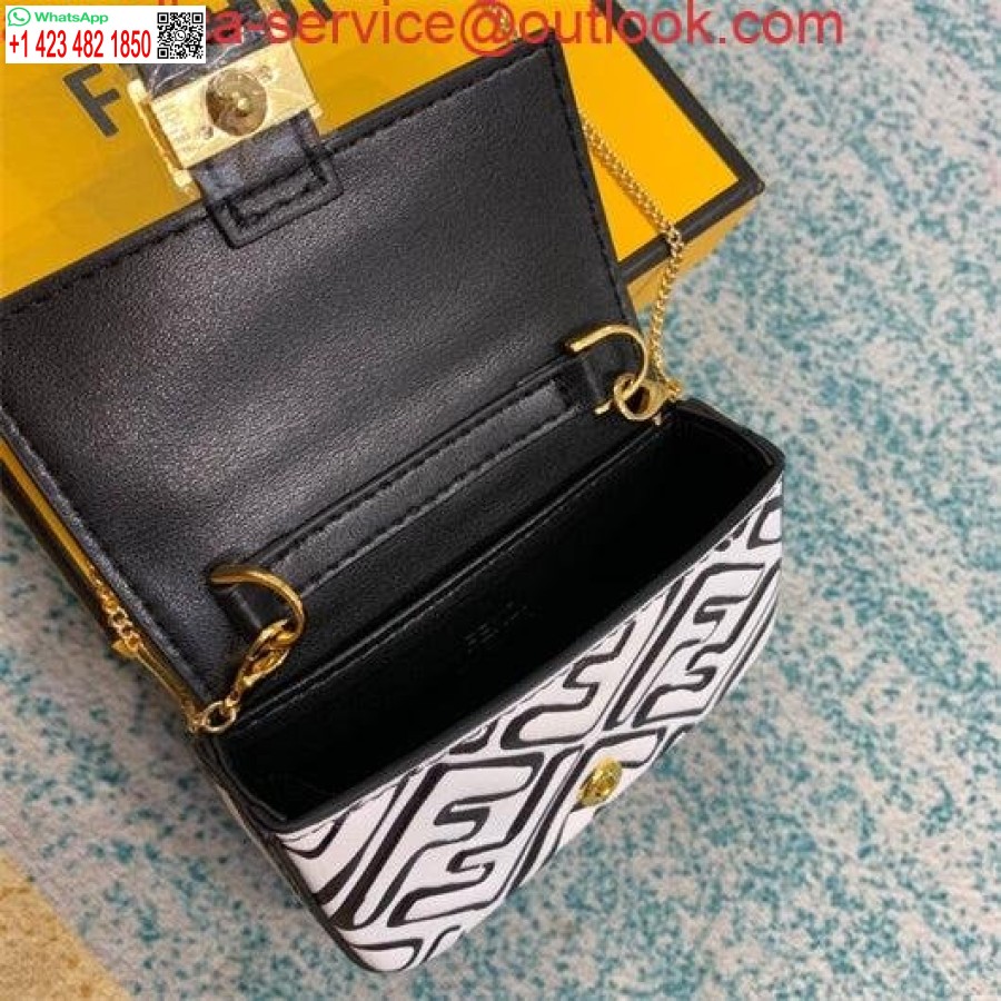 Replika Fendi 6801 Monogram Avslappnad Stil Street Style Samarbete 2-vägs Kedjeväska