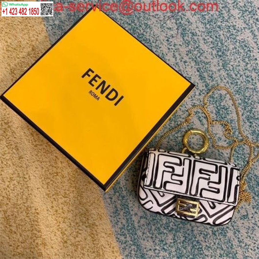 Replika Fendi 6801 Monogram Avslappnad Stil Street Style Samarbete 2-vägs Kedjeväska