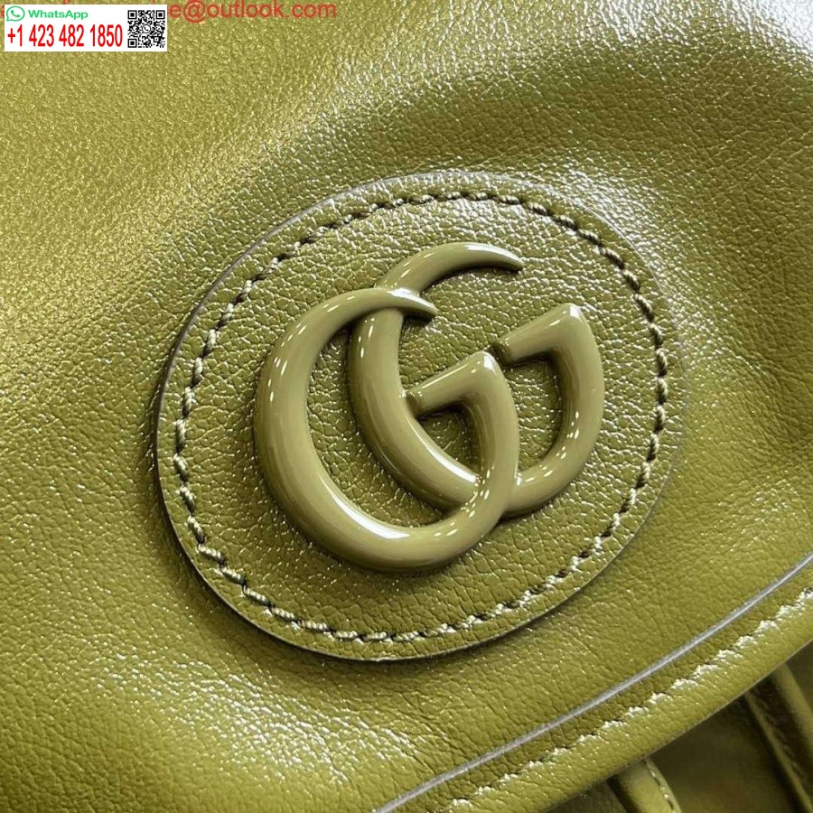 Replika Batohu Gucci 725657 S Tónovým Dvojitým G Lesná Zelená
