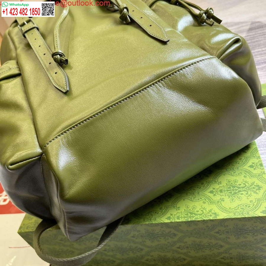 Replika Batohu Gucci 725657 S Tónovým Dvojitým G Lesná Zelená