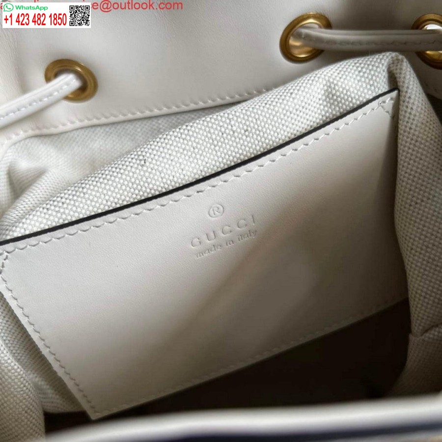 Replika Gucci 702101 Bambusový Batoh Biely