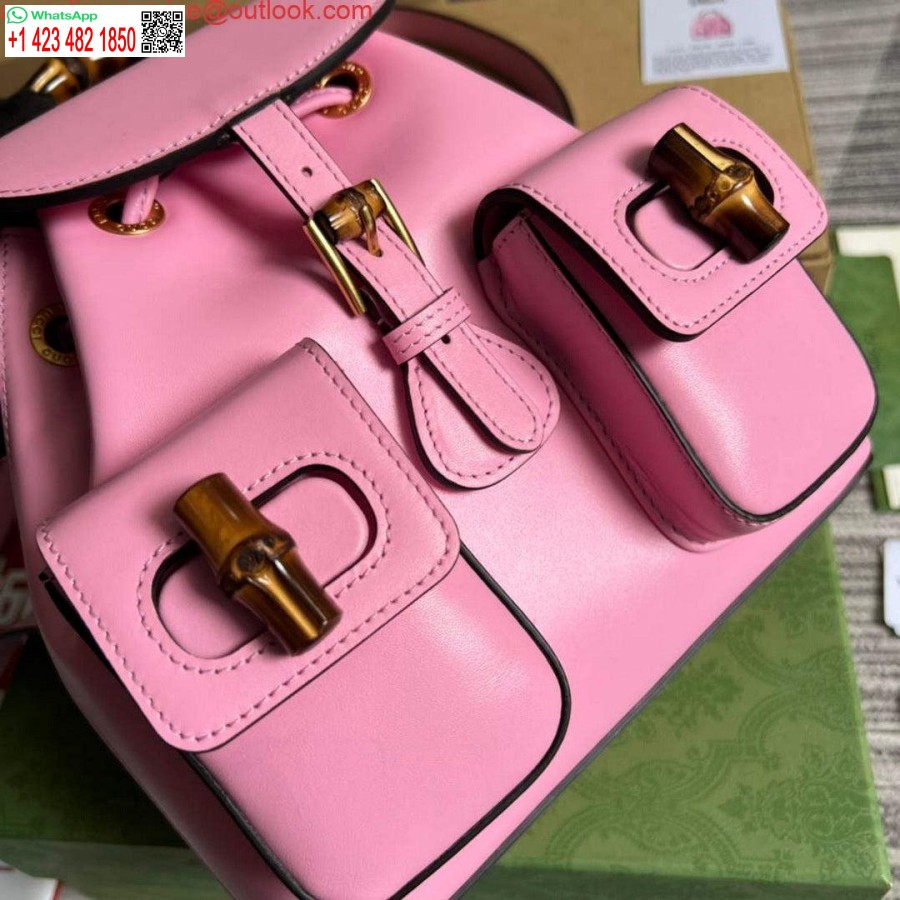 Replica Gucci 702101 Bamboe Rugzak Roze