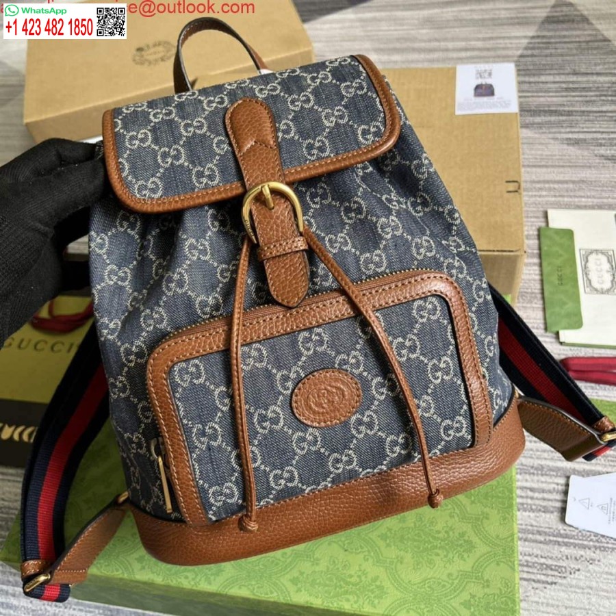 ρεπλίκα Gucci 674147 σακίδιο πλάτης με μπλε μπλε χρώμα