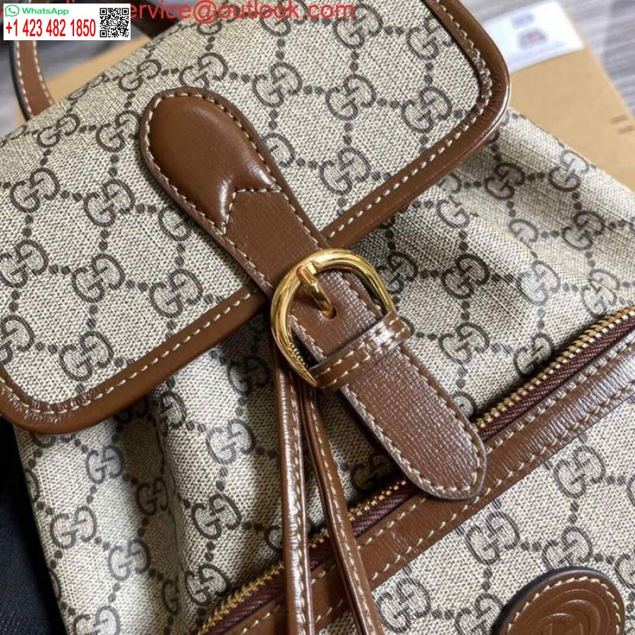 Replica Gucci 674147 Kuprinė Su Blokuojančia G Smėlio Ir Juodmedžio Spalvos